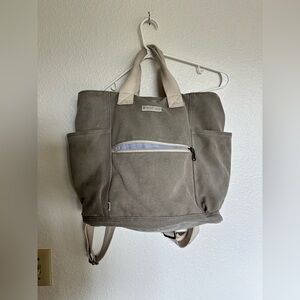 Birdling bag. Backpack diaper bag. Grey.